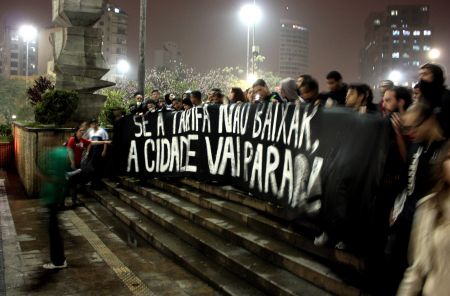 "If the fares don't go down, the city will shut down." São Paolo. Photo by DFactory, CC2.0