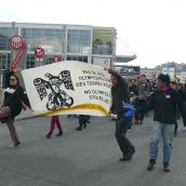 Spirit Train Protest in Montreal